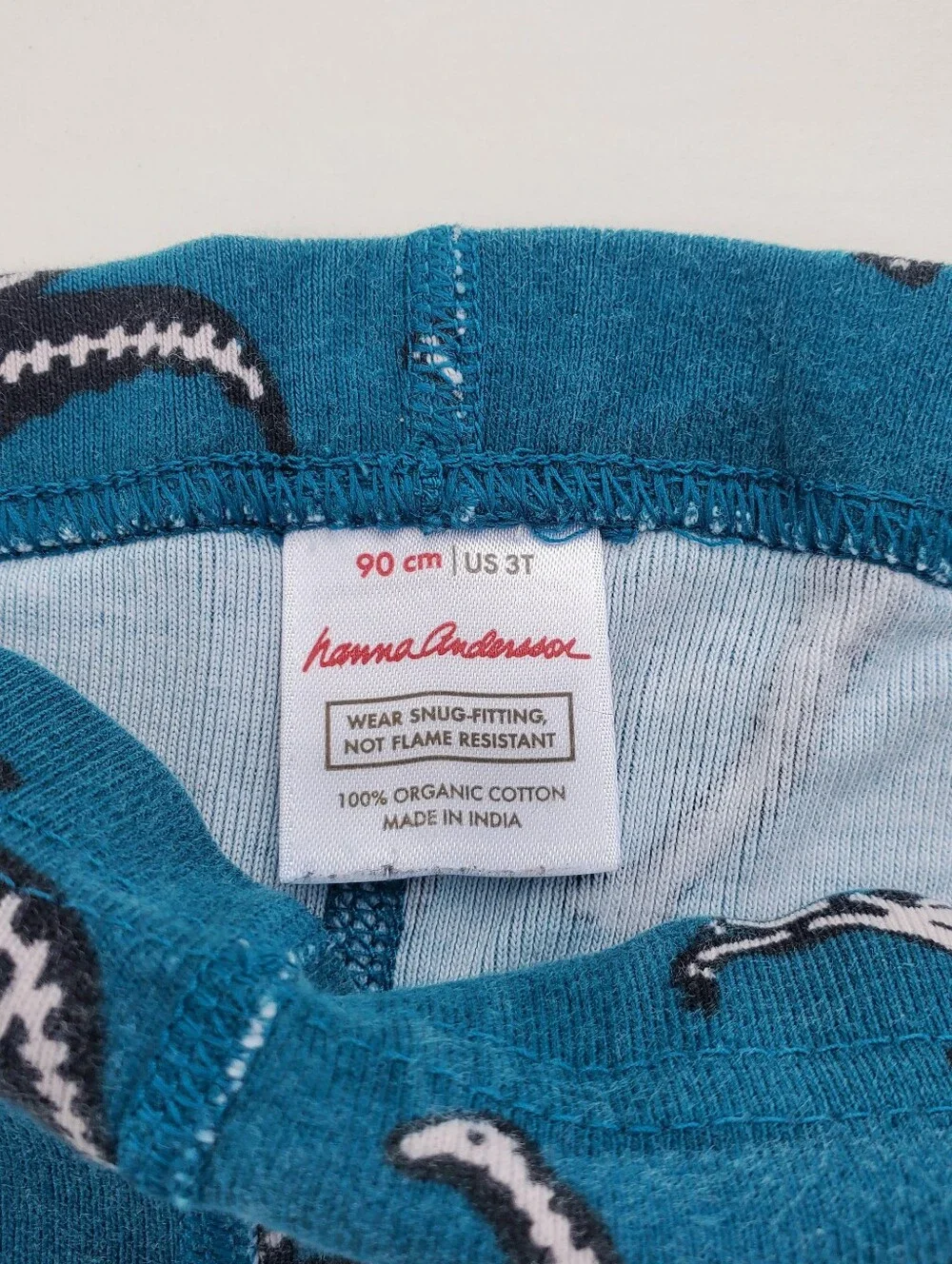 Hanna Andersson LJ Pajama Set Spooky Dinos Toddler Size 3T